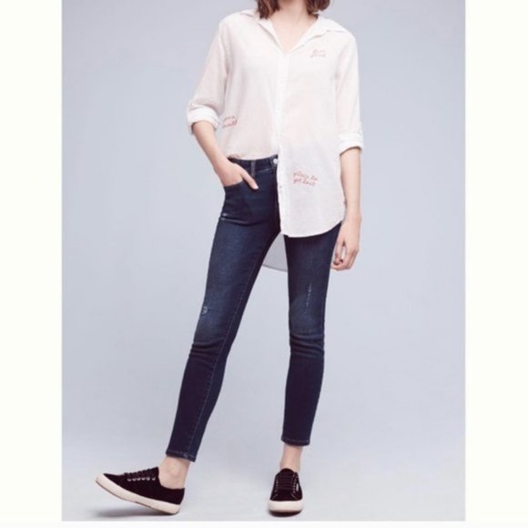 NEW Anthropologie Pilcro Stet Mid Rise Jeans - Picture 1 of 5